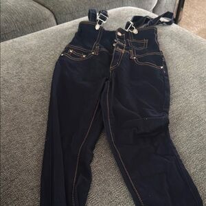 Almost Famous size 5 Dark Blue juniors Overalls